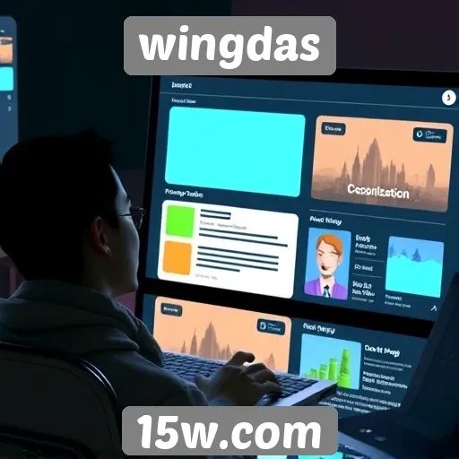 Análise da interface do usuário do site wingdas